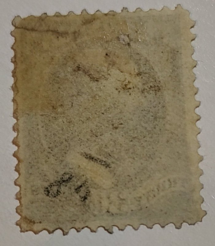 Scott Stamp#190 - Used Hamilton 1879  30¢ Full Black. SCV $90.00
