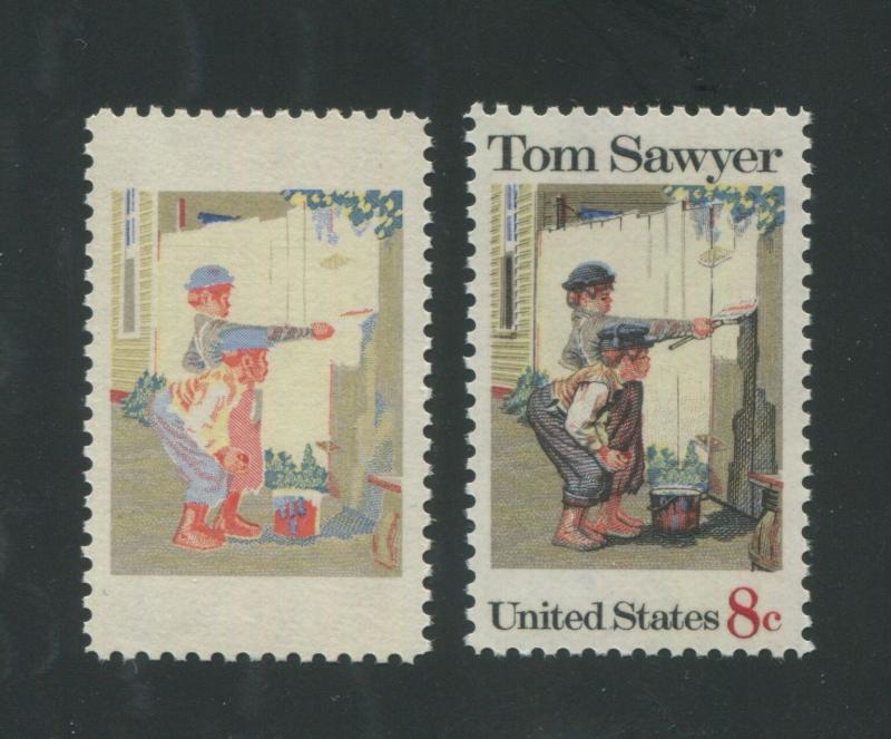 1972 United States Postage Stamp #1470b Mint Engraving Missing Error Certified