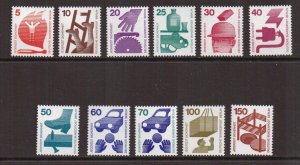 Germany  Berlin   #9N316-9N325  MNH  1971-1973   accident prevention