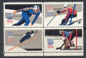 US Stamp #1795-8 MNH -Winter Olympics - Se-Tenant Block of 4