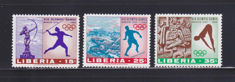 Liberia 483-485 Set MNH Sports, Olympics