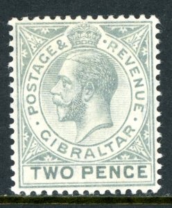 Gibraltar 1912 British KGV 2p Gray Wmk MCCA Scott #68 Mint W600 ⭐⭐⭐⭐⭐⭐