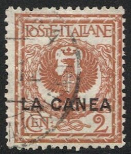 ITALY  Office in Crete  1906 Sc 4  2c Used  La Canea F