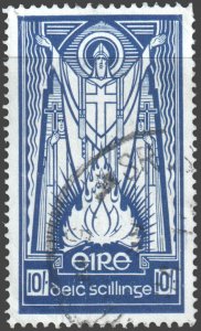 Ireland #123  Used - St Patrick and Paschal Fire (1945)