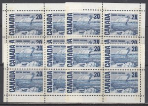 Canada Scott 464pi MS Cnr Blk MNH - 1967-72 Centennial Issue
