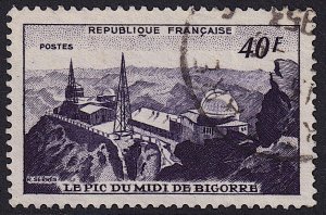France - 1951 - Scott #673 - used - Pic du Midi Observatory