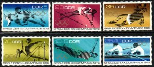 German Democratic Republic Sc #1370-1373, B166-B167 MNH