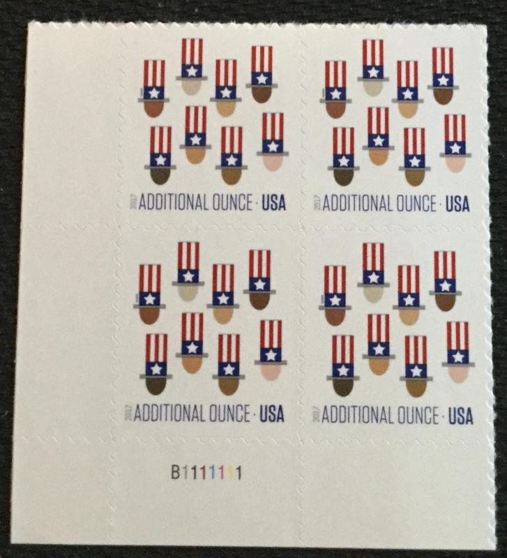 US #5174 MNH Plate Block of 4 Uncle Sam’s Hat (.21)
