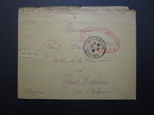 France 1915 Africa Military Cover to St Eugene Algeria / Light Creasing - Z7106