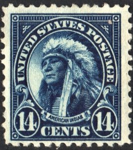 SC#695 14¢ Indian Single (1931) MHR