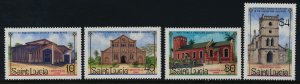 St Lucia 867-70 MNH Churches, Christmas, Architecture