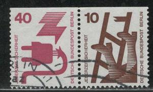 Germany Berlin Scott # 9N321, 9N317, used, se-tenant, Mi # W51