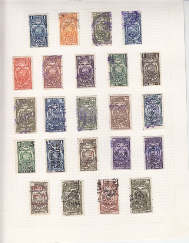 Ecuador: Revenue Lot, MH/Used (S17743)