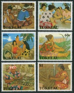 Tokelau 165-170, MNH. Michel 171-176. Women's Work and Leisure, 1990.