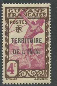 Inini # 4  Archer 4c  Overprinted  (1) Unused VF