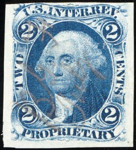 US Stamps # R13a Revenue Used F-VF Sealed Tear Fresh Color Scott Value $2,000.00