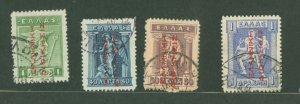 Greece #N130/133/134/135 Used Single