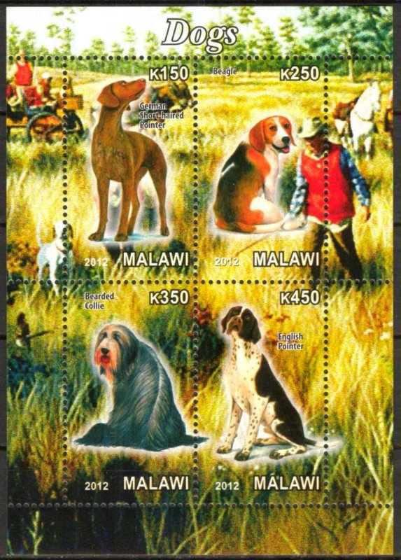 Malawi 2012 Dogs (1) MNH Cinderella !