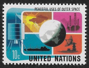 UN NY #256 10c Satellite and Globe ~ MNH