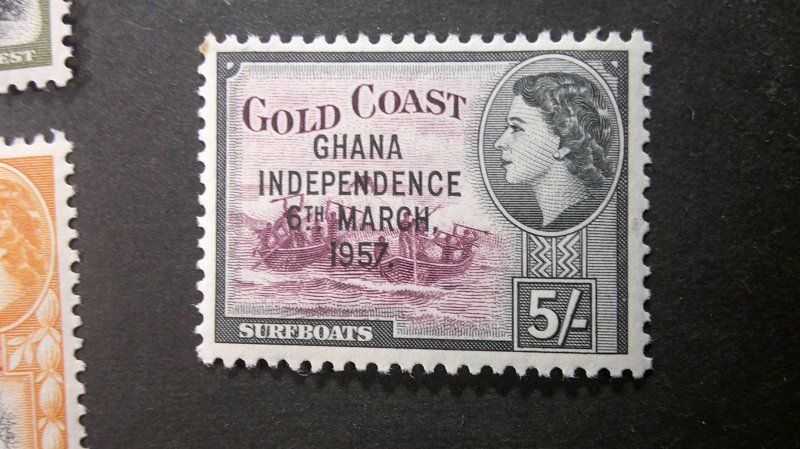 Ghana 1957 Overprints Scott# 148-159 Mint XF NH CPL set of 9