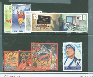 Cyprus #994/95/88/89/ Mint (NH) Single (Complete Set)