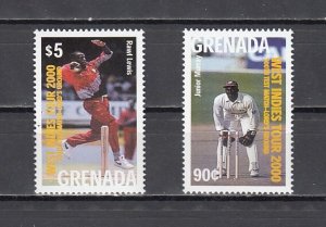 Grenada, Scott cat. 2941-2942. Sport issue as Cricket.