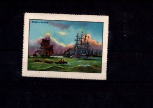 German Vignette Stamp- Harbors & Port Cities Series, Bremerhaven