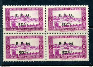 Algeria Â 1943 Sc 82 note Ovprt E.F.M. 30frs MNH  12536