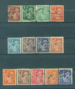 France sc# 375-387 (1) used cat value $3.60