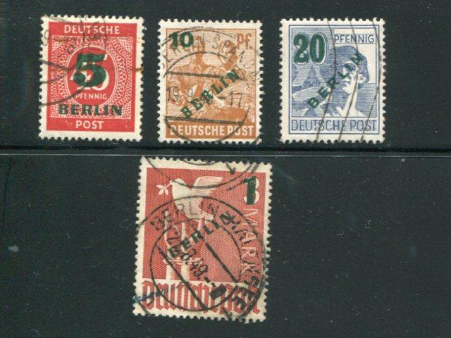 Berlin #9N64-67 Used   VF Lakeshore Philatelics