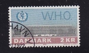 Denmark  #508  used  1972    WHO building Copenhagen