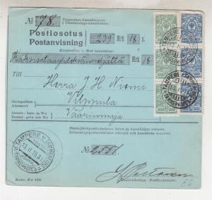 FINLAND, Money Order, 1915 Tampere to Wilppula, 75p.