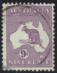 AUSTRALIA 1915 KANGAROO 9D 2ND WMK USED