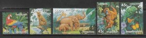 1994 Australia - Sc 1385-9 - MNH VF - 5 singles - Australian Animals