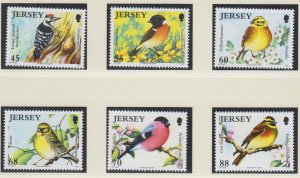 Jersey 2012, 'Birds V1 set of 6,  unmounted mint NHM