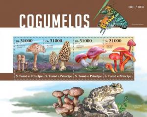 SAO TOME E PRINCIPE 2015 SHEET MUSHROOMS st15403a