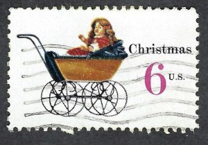 United States #1418 6¢ Doll Carriage (1970). Used.
