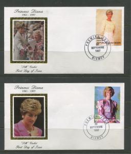 STAMP STATION PERTH Niger #944-947 FDC X 20 Full Set Princess Diana Silk Cachet