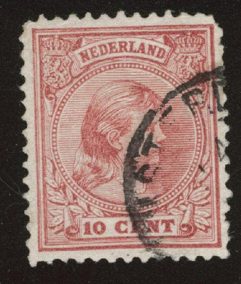 Netherlands Scott 43a used Princess Wilhelmina  1891-1894