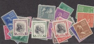 803-834 Mint,OG,NH... SCV $130.85... Complete set