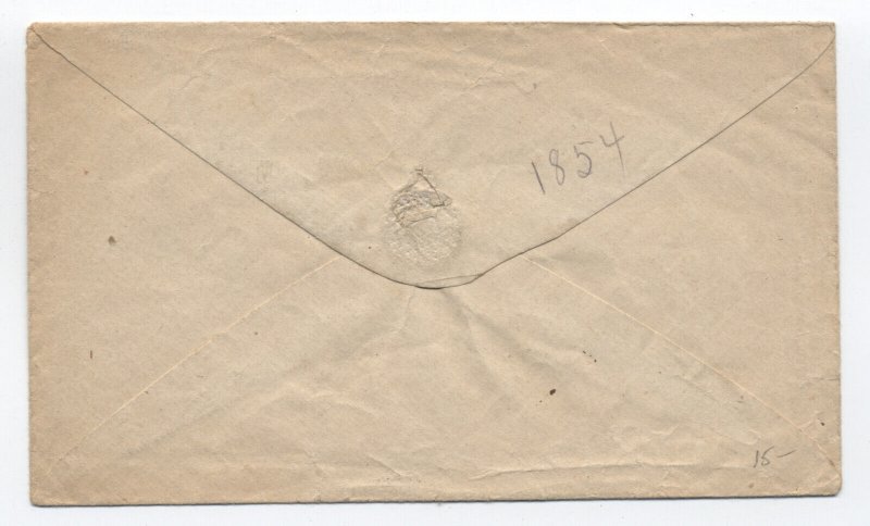 1850s U2 nesbitt envelope Albany NY [H.2576]