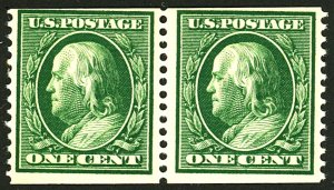 U.S. #352 MINT PAIR WITH PSAG CERT OG