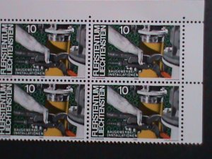 ​LIECHTENSTEIN-1984-SC# 788 INDUSTRIES & OCCUPATIONS MNH IMPRINT BLOCK-VF-