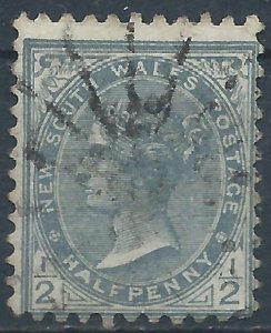 New South Wales 1892 - ½d grey - SG285 used