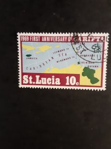 St. Lucia #250        Used