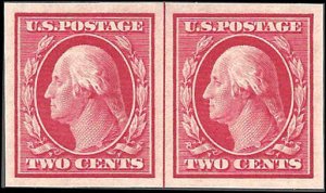 384 Mint,OG,NH... Line Pair... SCV $22.00