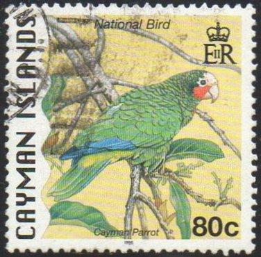 Cayman Islands 1996 80c Cuban amazon (national bird) used