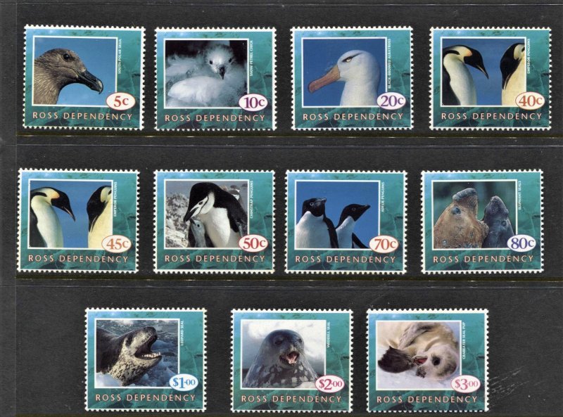 STAMP STATION PERTH Ross Dependency #L21-L30 Marine Life Set  MNH CV$18.00