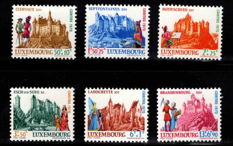 Luxembourg Scott B276-B281 MNH** 1970 Christmas set CV$2.60