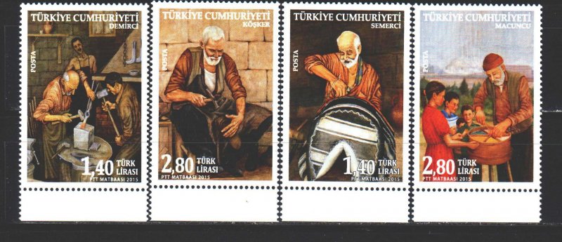 Turkey. 2015. 4203-6. Handicrafts of Turkey. MNH. 